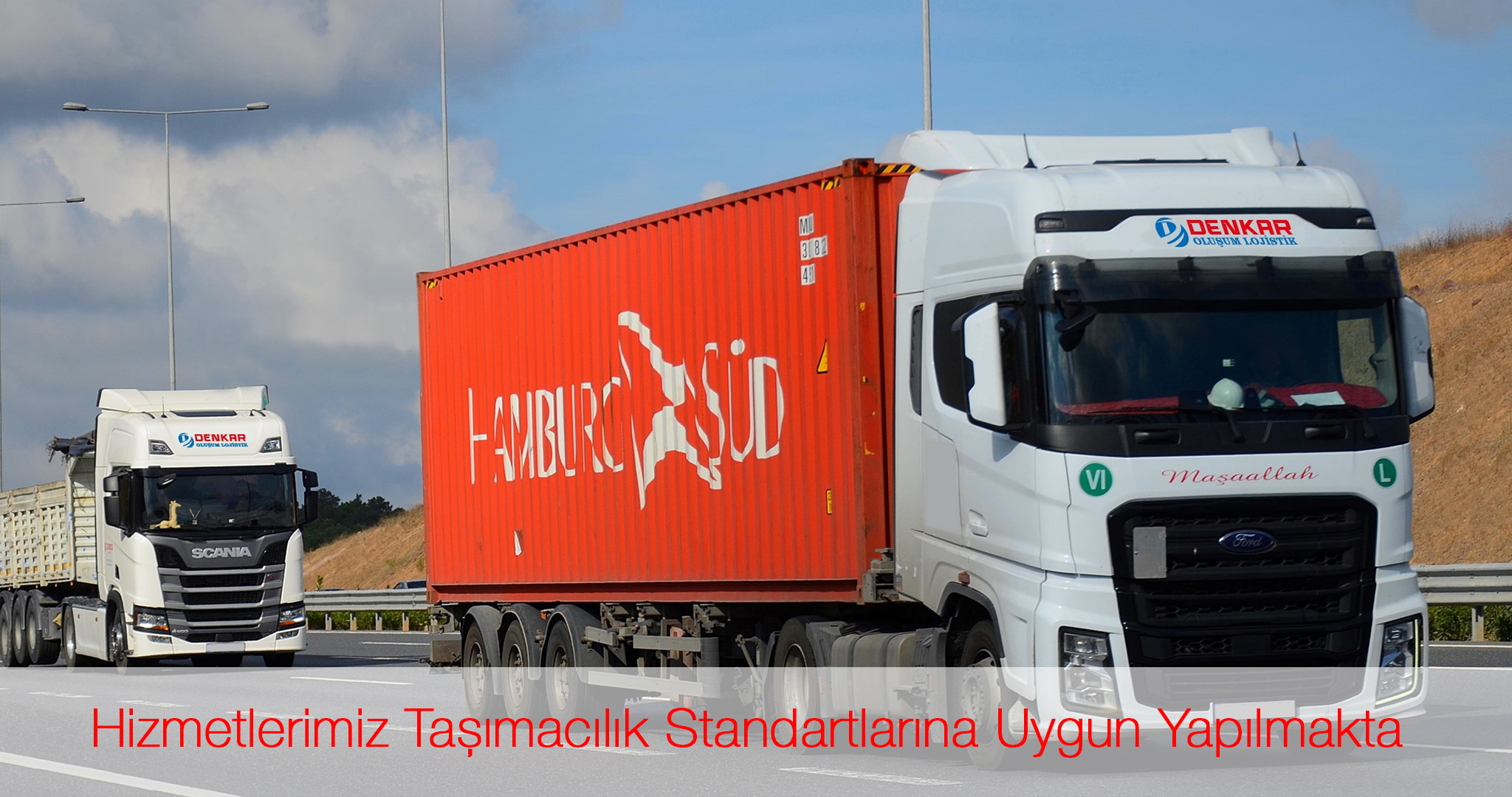 Aerial view of container cargo ship in sea.